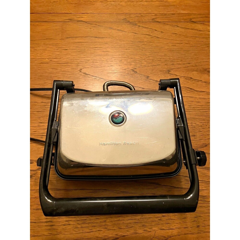 Hamilton Beach Contact Grill Sandwich Toaster Non-Stick Stainless 25460Z 1400W